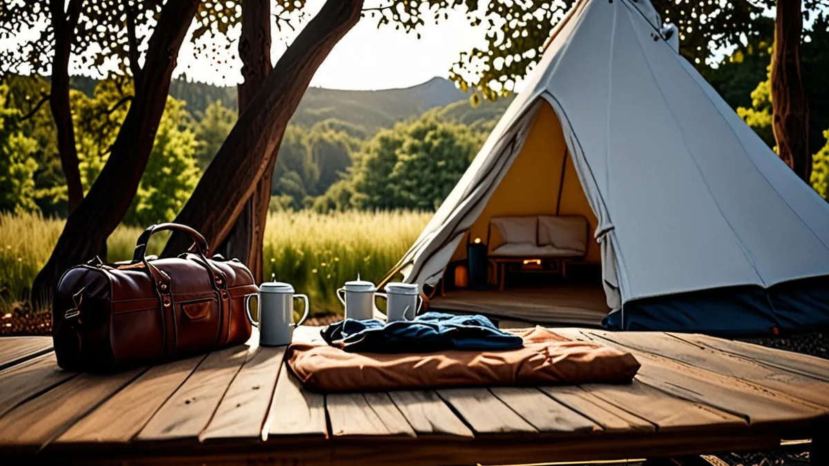 glamping trip packing