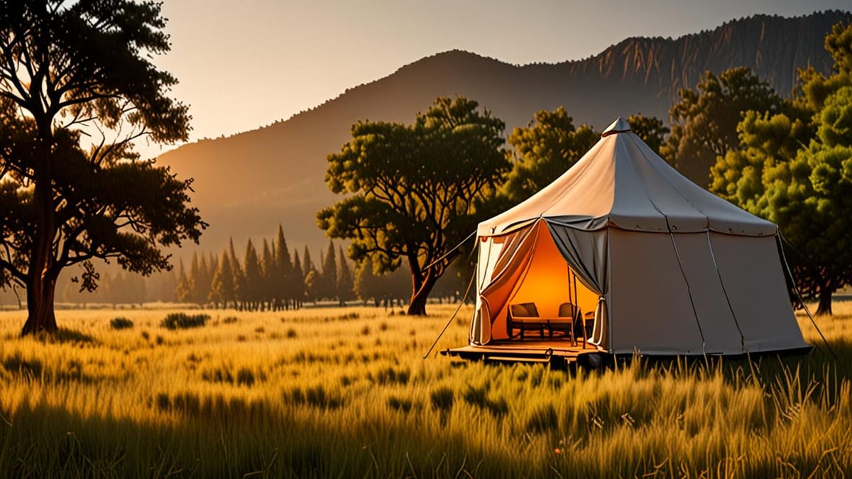 glamping trip packing